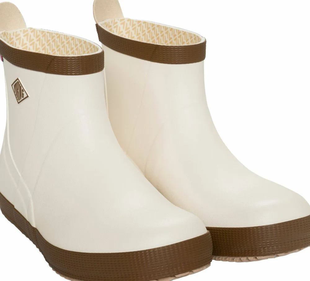 Viking Footwear Seilas Heritage Low Rubber Boot Cream/Brown Hot