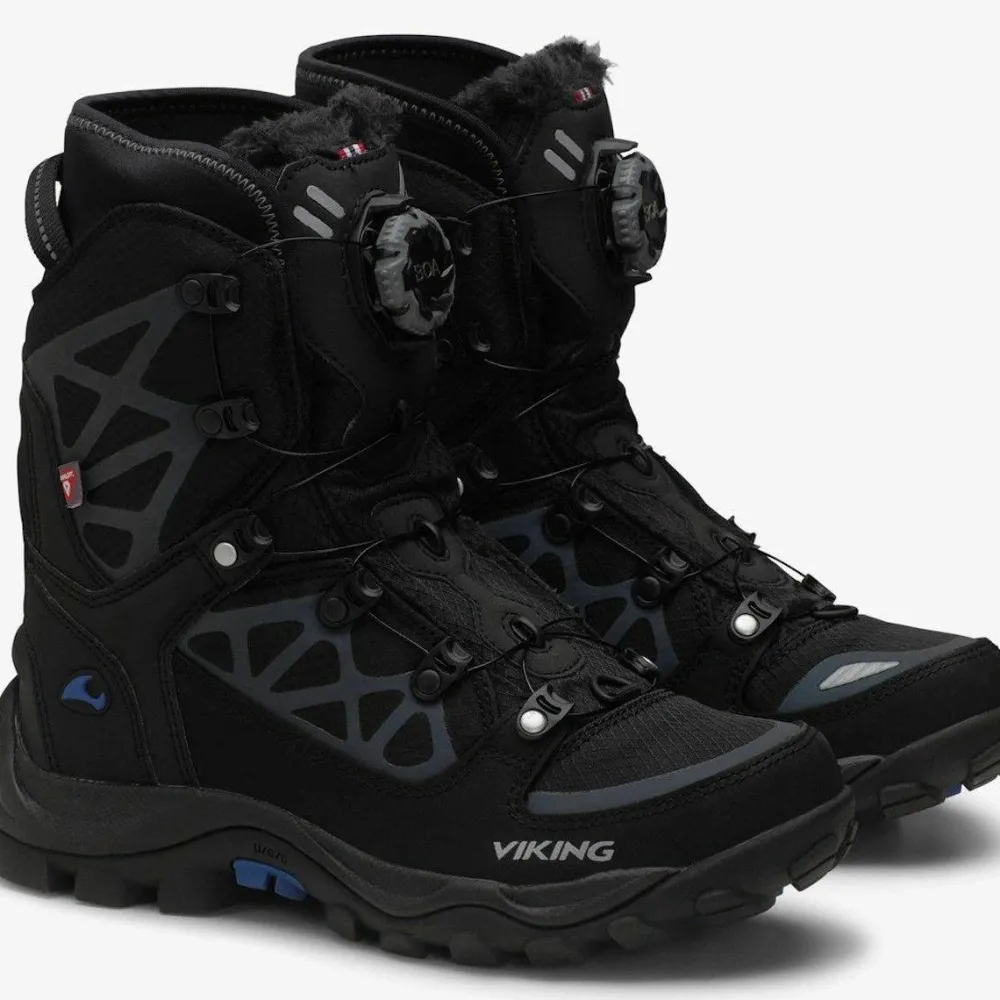 Viking Footwear Unisex Constrictor III High Waterproof Boa Black/Silver Clearance