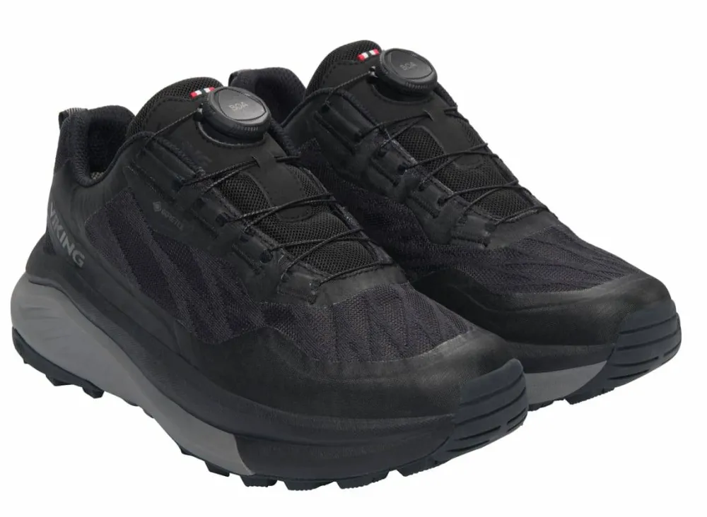 Viking Footwear Women's Anaconda Hike Low GORE-TEX Boa Black