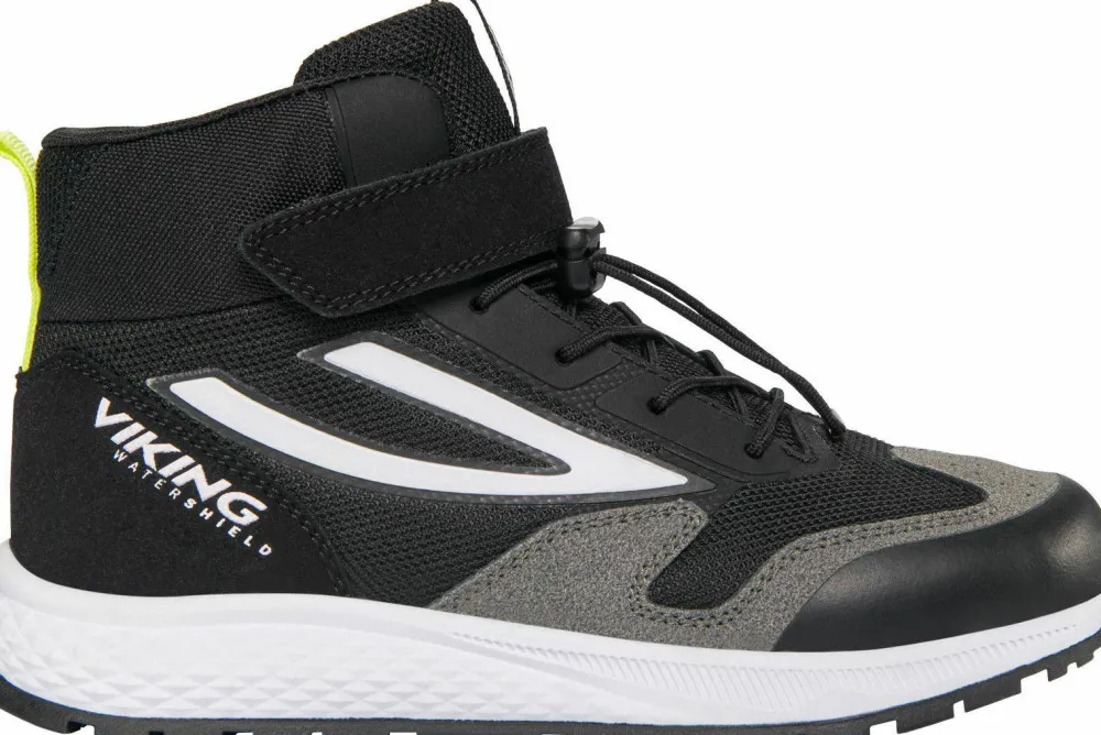 Viking Footwear Viking Juniors' Century Mid Waterproof 1V Speedlace Black/Lime Best