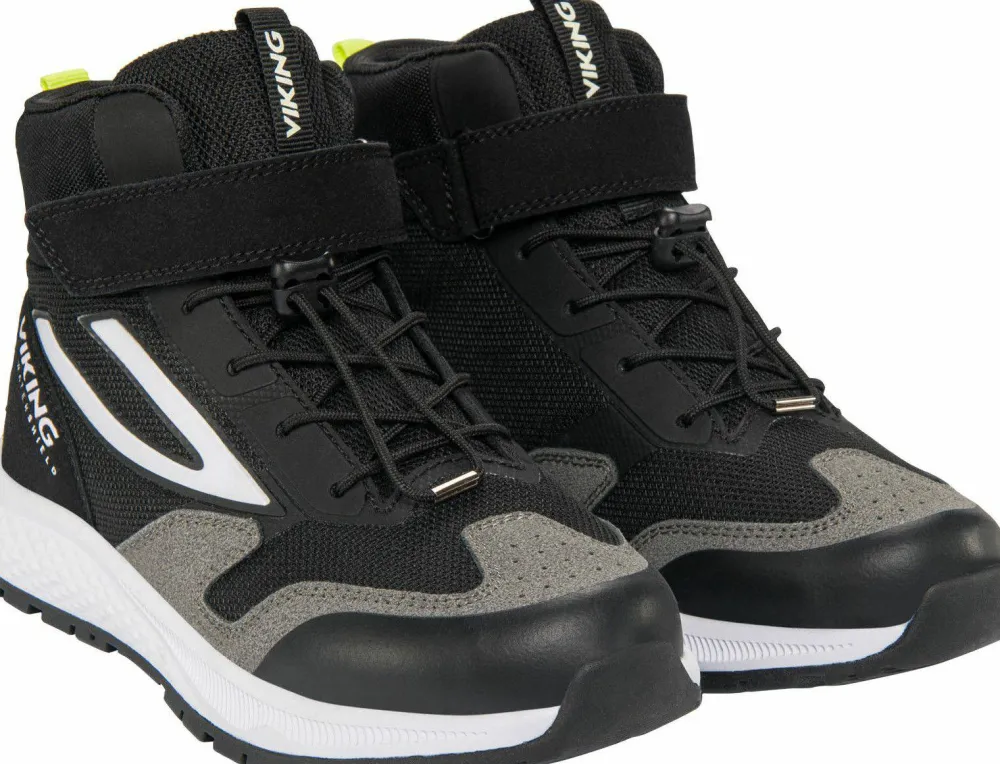 Viking Footwear Viking Juniors' Century Mid Waterproof 1V Speedlace Black/Lime Best