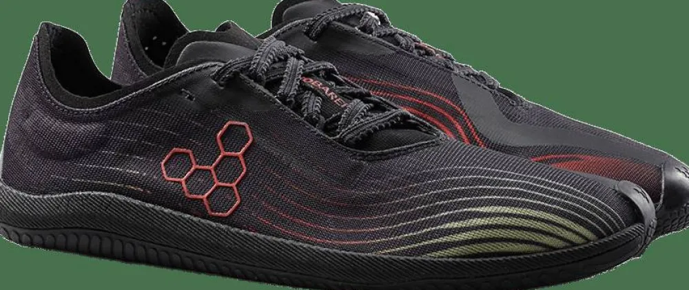 Vivobarefoot Men's Primus Flow Obsidian/Cherry Tomato Outlet