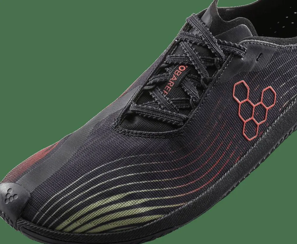 Vivobarefoot Men's Primus Flow Obsidian/Cherry Tomato Outlet