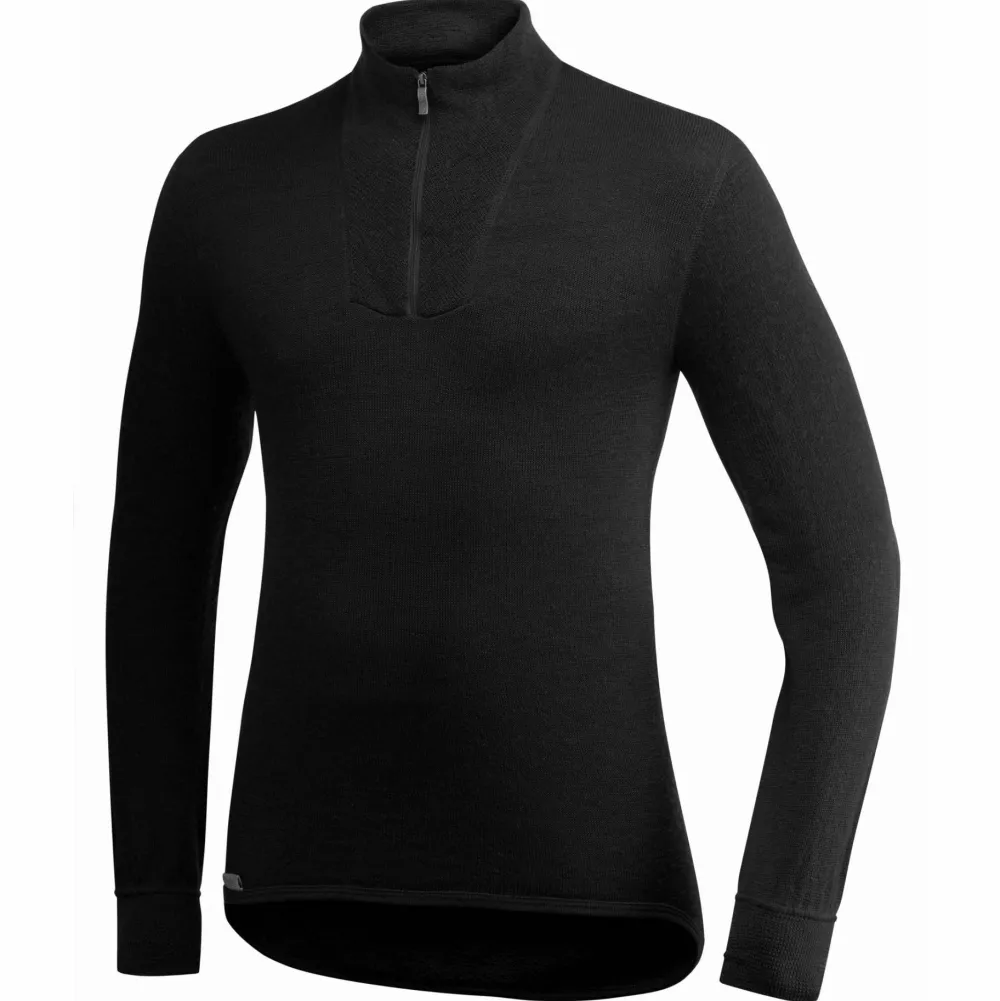 Woolpower Zip Turtleneck 200 Black Sale