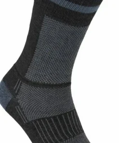 Wrightsock Coolmesh II Crew Black/Grey W/ Stripes Hot