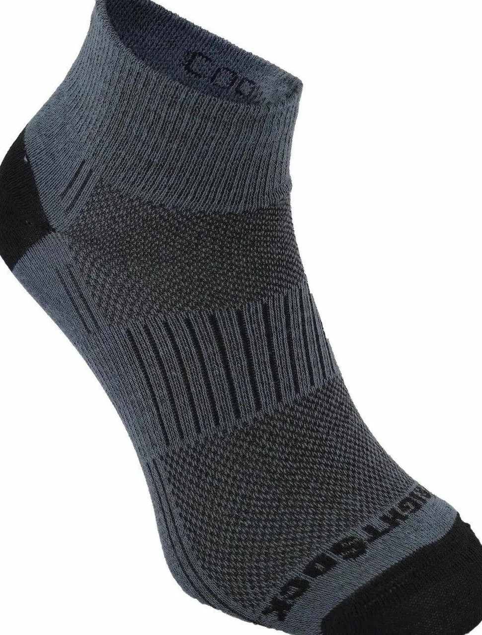 Wrightsock Coolmesh II Quater Anti Blister System Grey
