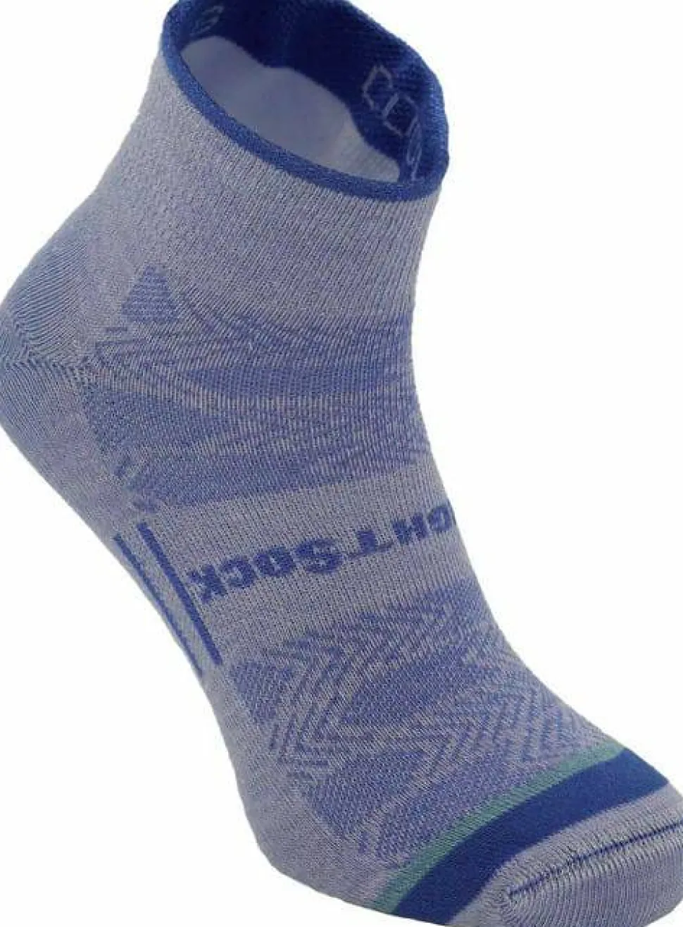 Wrightsock Coolmesh II Quater Anti Blister System Serenity Blue