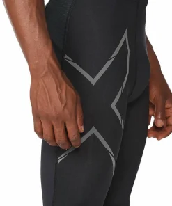 2XU Men's MCS Run Compression Shorts Black/Black Reflective Clearance