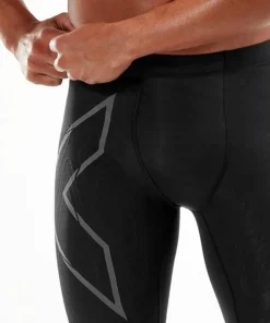 2XU Men's MCS Run Compression Shorts Black/Black Reflective Clearance