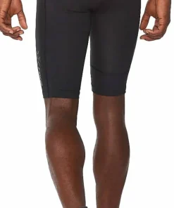 2XU Men's MCS Run Compression Shorts Black/Black Reflective