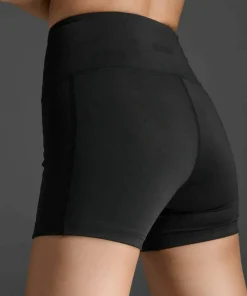 2XU Women's Flex Hi-Rise Compression 4 Inch Short Black/Black Best