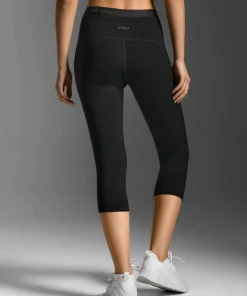 2XU Women's Form Stash Hi-Rise Compression 3/4 Tights Black/Black New