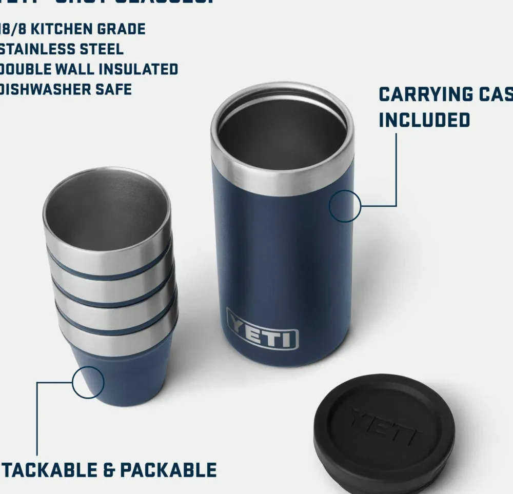 Yeti Shot Glasses Black Outlet