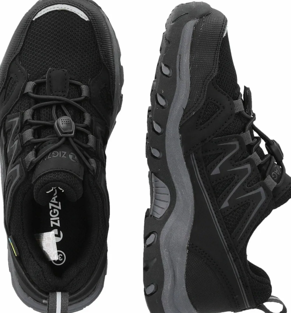 ZigZag Kids' Docheet Outdoor Shoe Waterproof Black Clearance