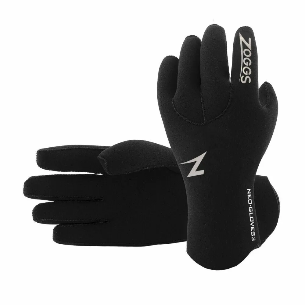 Zoggs Neoprene Swimming Gloves 3 Black